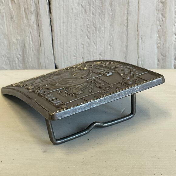 Vintage Pony Express 1860-1861 Brass Belt‎ Buckle St Joe to Sacramento - Picture 7 of 7